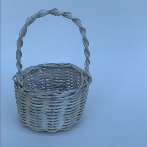 small white basket